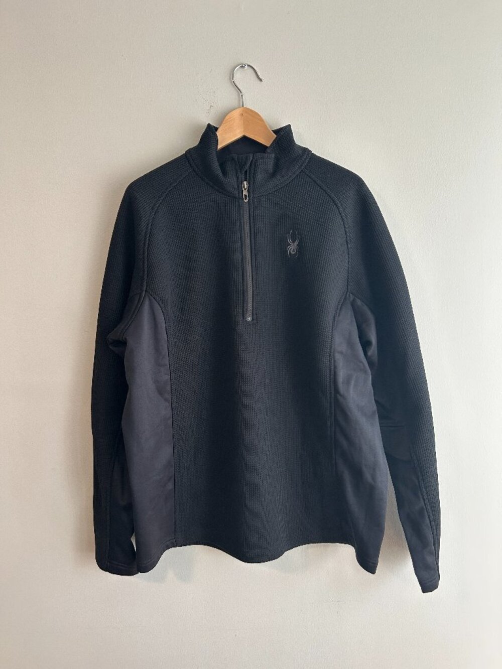 Spyder 1/4 Zip Performance Pullover | Black | Men's XL | New
